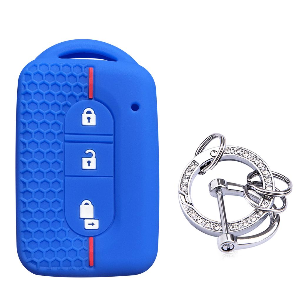 For Nissan Tiida Silicone Key Holder Keychain for Nissan NV200 Pathfinder R51 Qashqai G10 Key Car Accessories Case Cover Shell