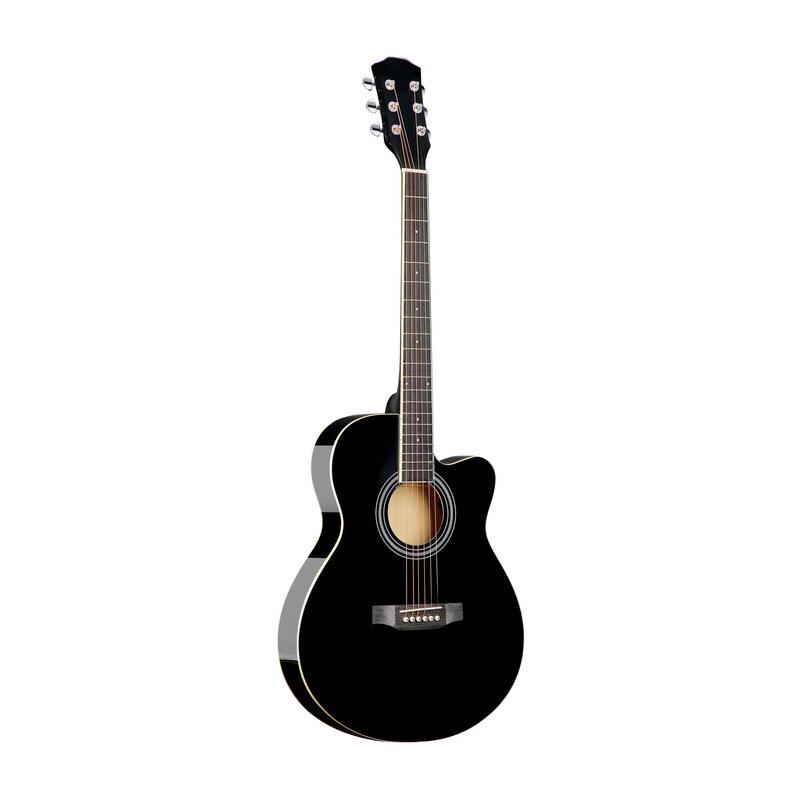 Folk 40-inch Ultra-thin Beginner Guitar for Boys & Girls - All Linden Wood, Polished Finish