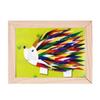 2Pcs Blank Wooden Painting Frame Set Mini Art Canvas Easel for DIY Crafts Kids Adults Beginners Home Wedding Party Decoration