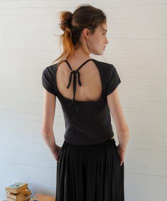 ODS Key Open Back Tee (Charcoal)