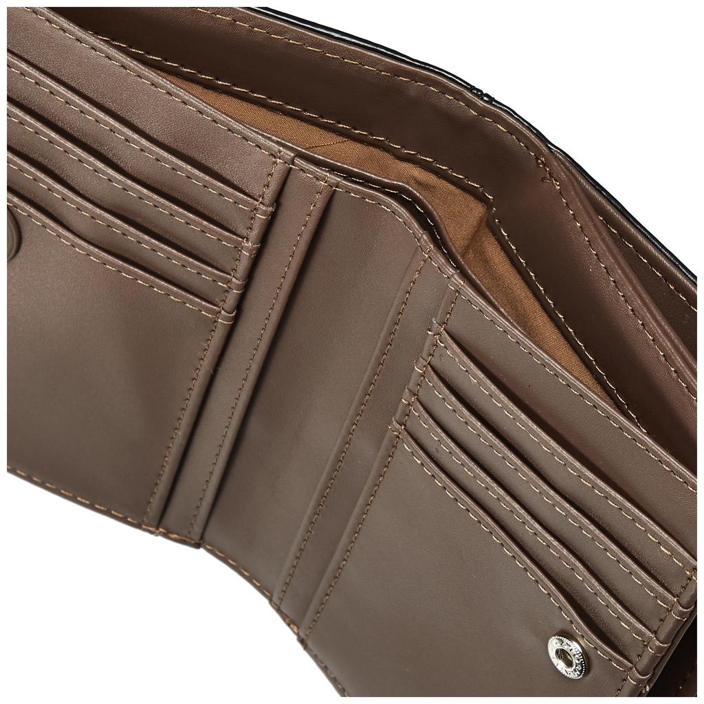 VASKA by moz Veska Karion Zipper Bifold Wallet for Men and Synthetic Leather and PU Card Coin L-shaped Women, Compact, Slim, Leather, Slots, Purse,