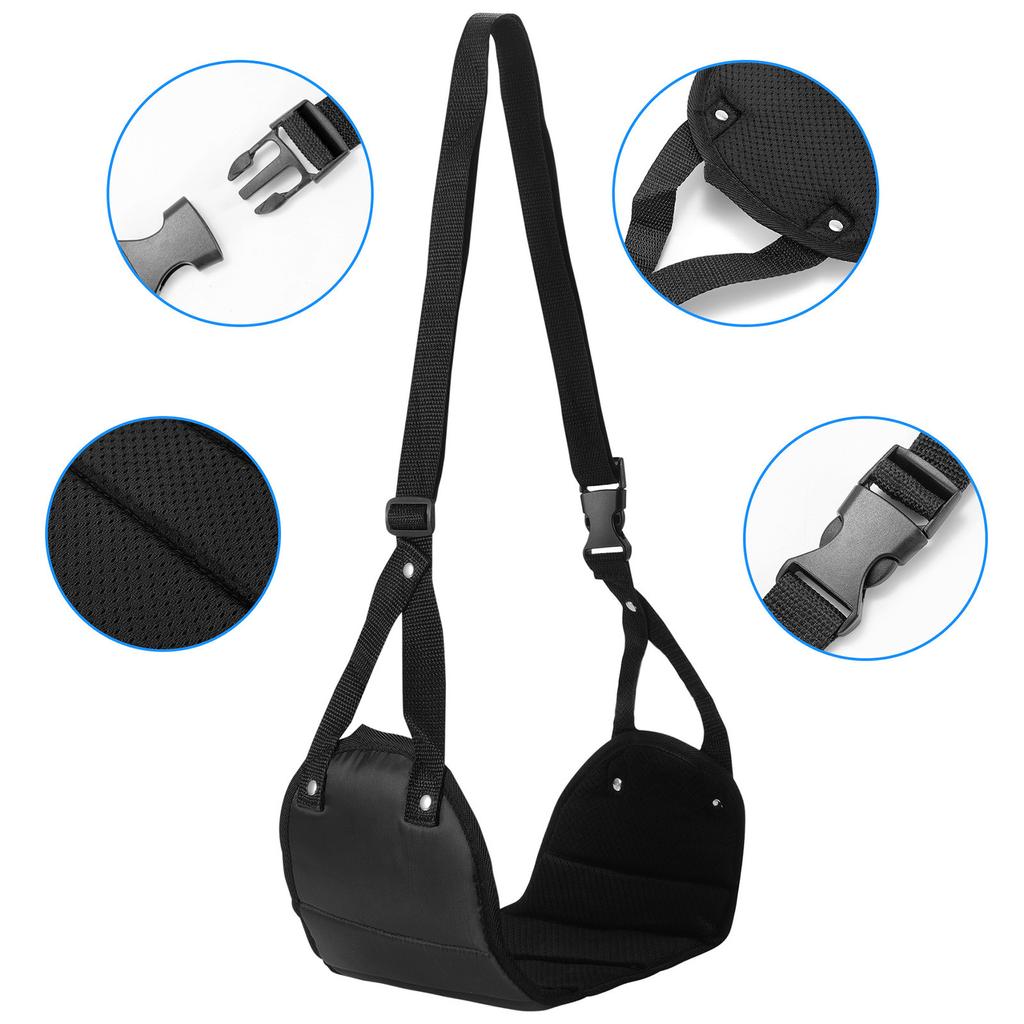 Portable Adjustable Footrest Hammock For Airplane Travel Long Flight Bus Train Office Travel Accessories For Leg Rest Foot Sling