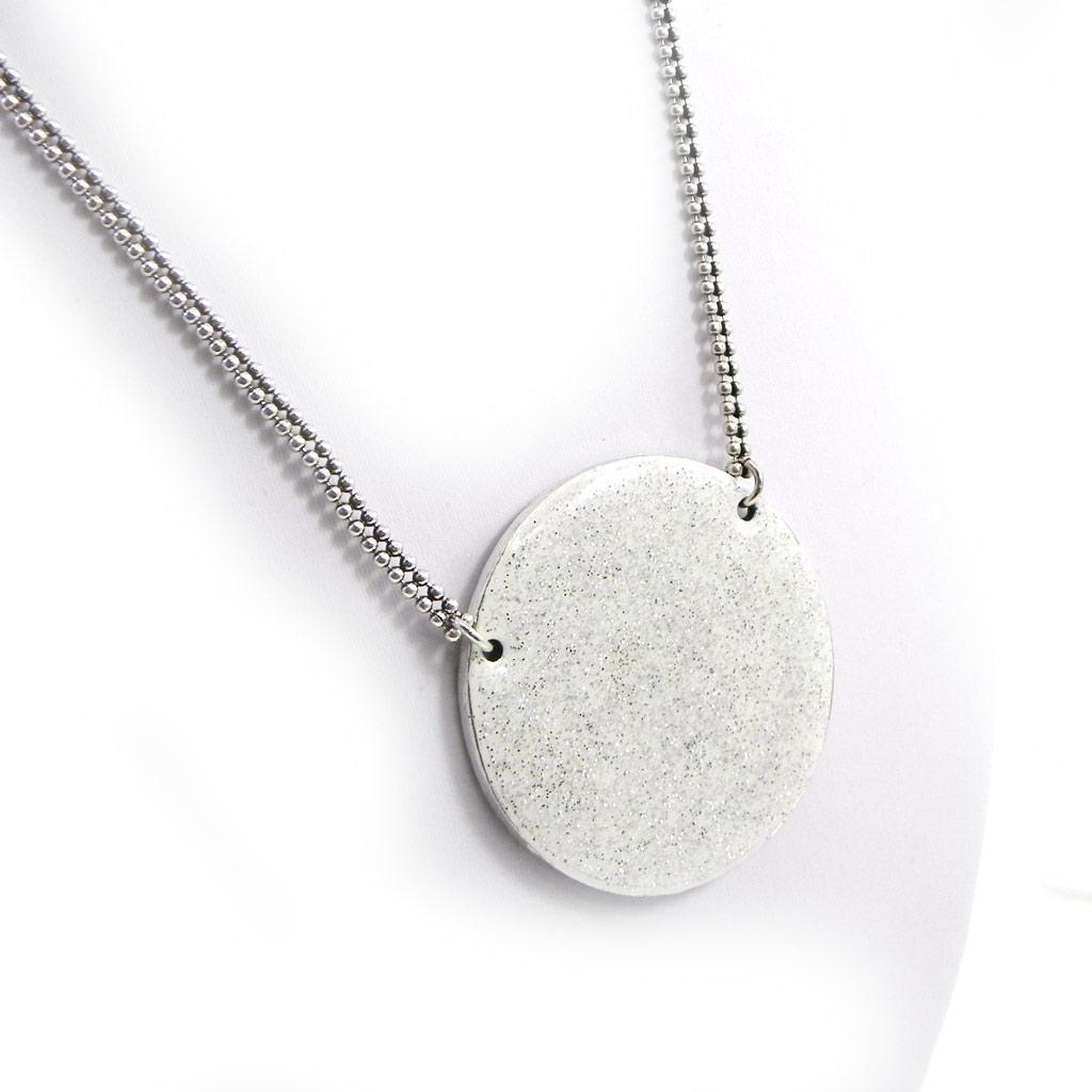 NOA [G8323] - Designer Necklace 'Sissi' Black White
