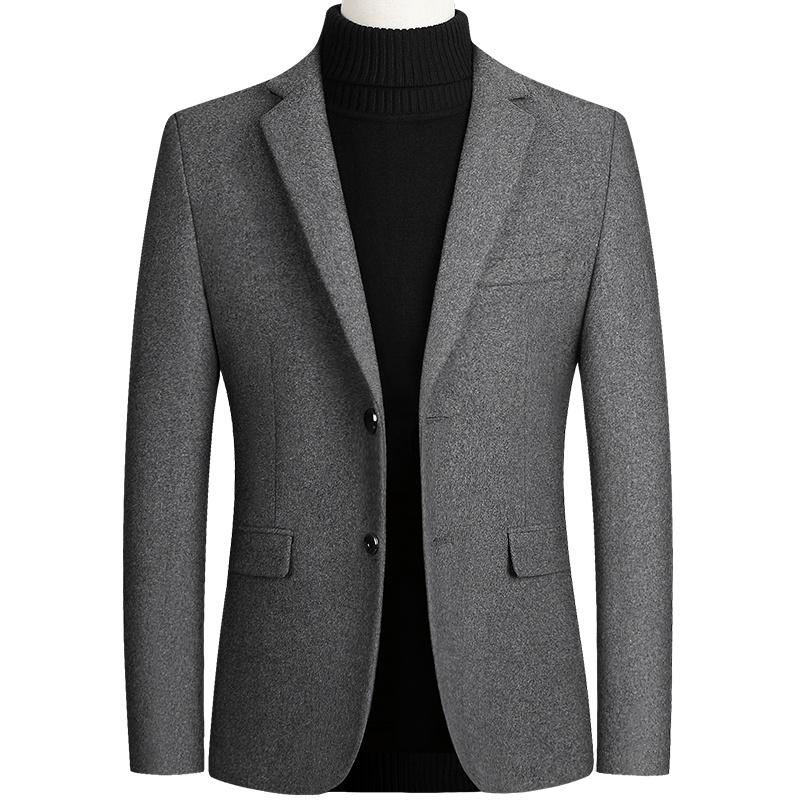 

2026 Spring and Autumn Fashionable Men s Blazer Jacket Slim-fit Men s Blazer Men s Blazer Blazercoat Blazer for Men Business Casual Jacket 4XL сірий