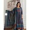 Indian Traditional Anarkali Suit Bollywood Women's Ethnic Kurta Pant Dupatta Set