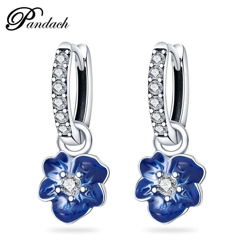 Brincos Exquisitos de Abelha, Borboleta e Joaninha em Prata de Lei 925 Para Mulheres Românticos Brincos em Forma de Coração Rosa Joias para Festa de Casamento