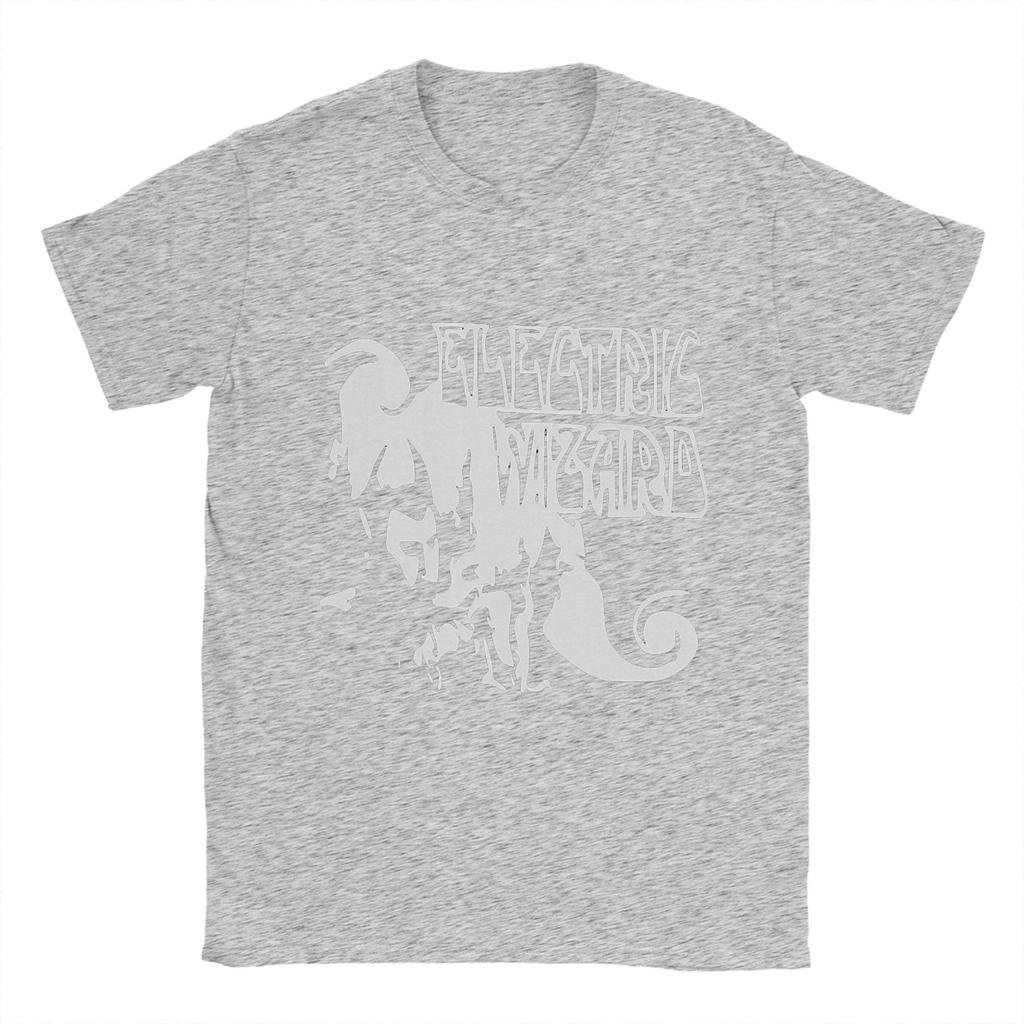 Casual T-Shirt Beach Electric Wizard Fashion T Shirts  Progressive Metal Cotton Tee Shirt Funny Design Short Sleeve Tees