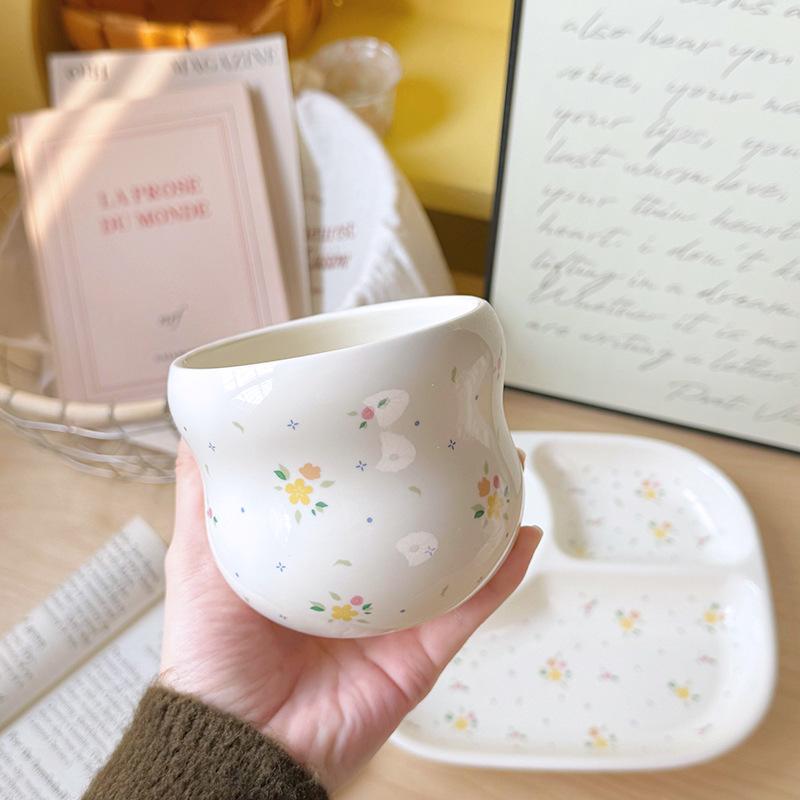 

Ins Fresh Fragrant Coffee Cup Ceramic Handheld Cup Water Cup Household Tea Cup High Beauty Cup 200-400ml