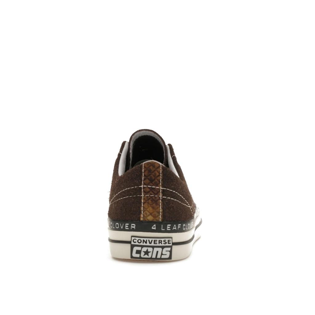 Converse Patta x One Star Pro Low 4 Leaf Clover Unisex Sneakers Brown Java Burnt-Olive A03174C