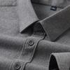Camicia da Uomo, Camicia Calda in Lana, Manica Lunga, Camicia da Pendolare per Mezza Età, Primavera e Autunno, Business Casual