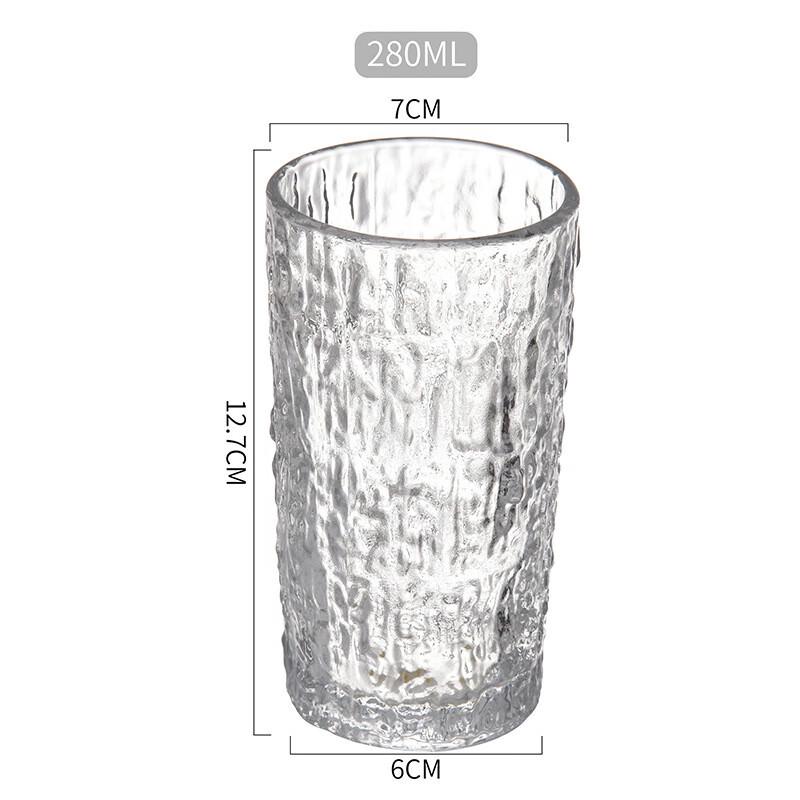 Shangqi Tree Bark Texture Glass Tumbler Set