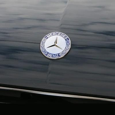 2025 For Mercedes-Benz Car Metal Flat Hood Emblem Front Badge Logo Sticker For Mercedes Benz W212 W213 W205 W177 W247 W176 CLS C