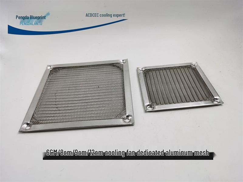 Aluminum Mesh Fan Dust Filter Cover (6cm/8cm/9cm/12cm) 12CM