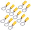 100Pcs Insulated Ring Terminals Electrical Wire Crimp Connectors Copper AWG12-10 RV5.5-8