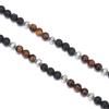 Hot Sale Jewelry Reiki Bead Necklace Healing Balance Volcanic rock Hematite Stone