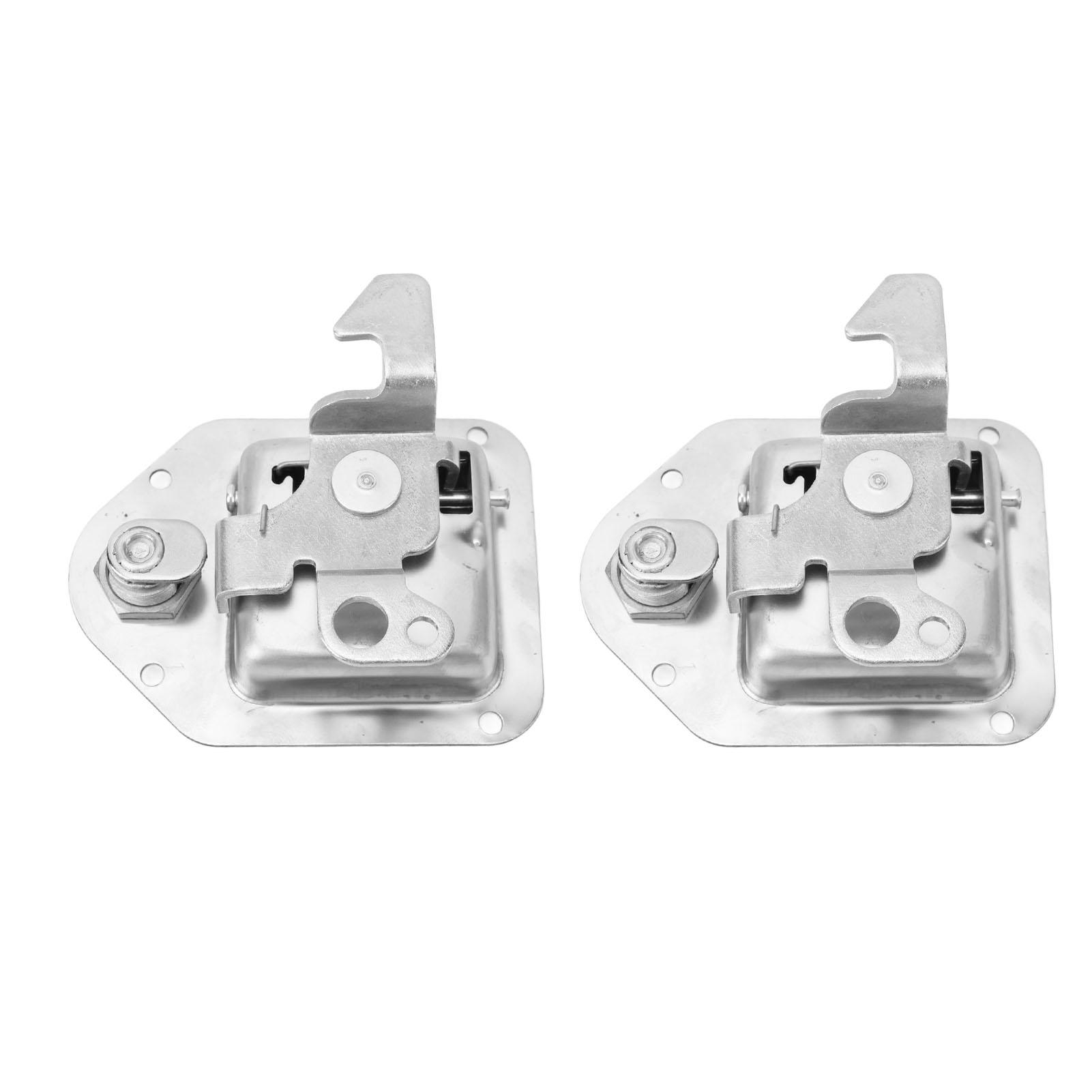 

1 Pair Truck Tool Box Latch Stainless Steel Toolbox Handle Latch Paddle Lock with 4 Keys for RV Trailer UTV ATV Box