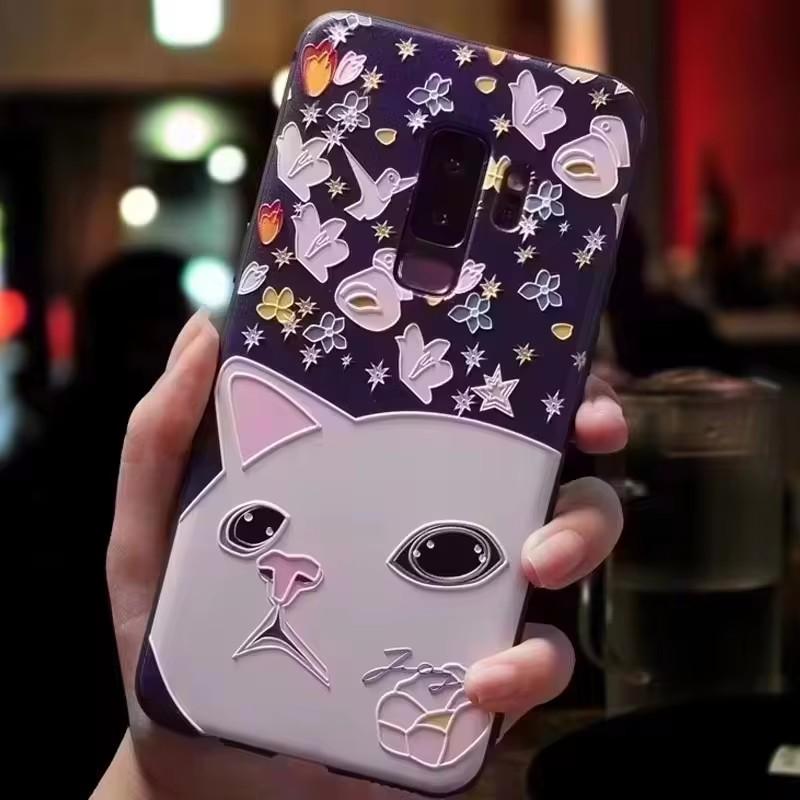 Für Sony Xperia XZ2 / XZ2 Compact / XZ2 Premium Hülle 3D Blumenprägung Silikon Prägeabdeckungen für Sony Xperia XZ2 Premium Weich