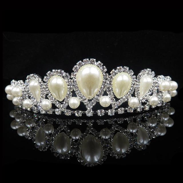Princess Crown For Girls Party Bridal Crown Tiara Diadem Crystal Floral Wedding Bridal Hair Accessories Head Jewelry Gifts
