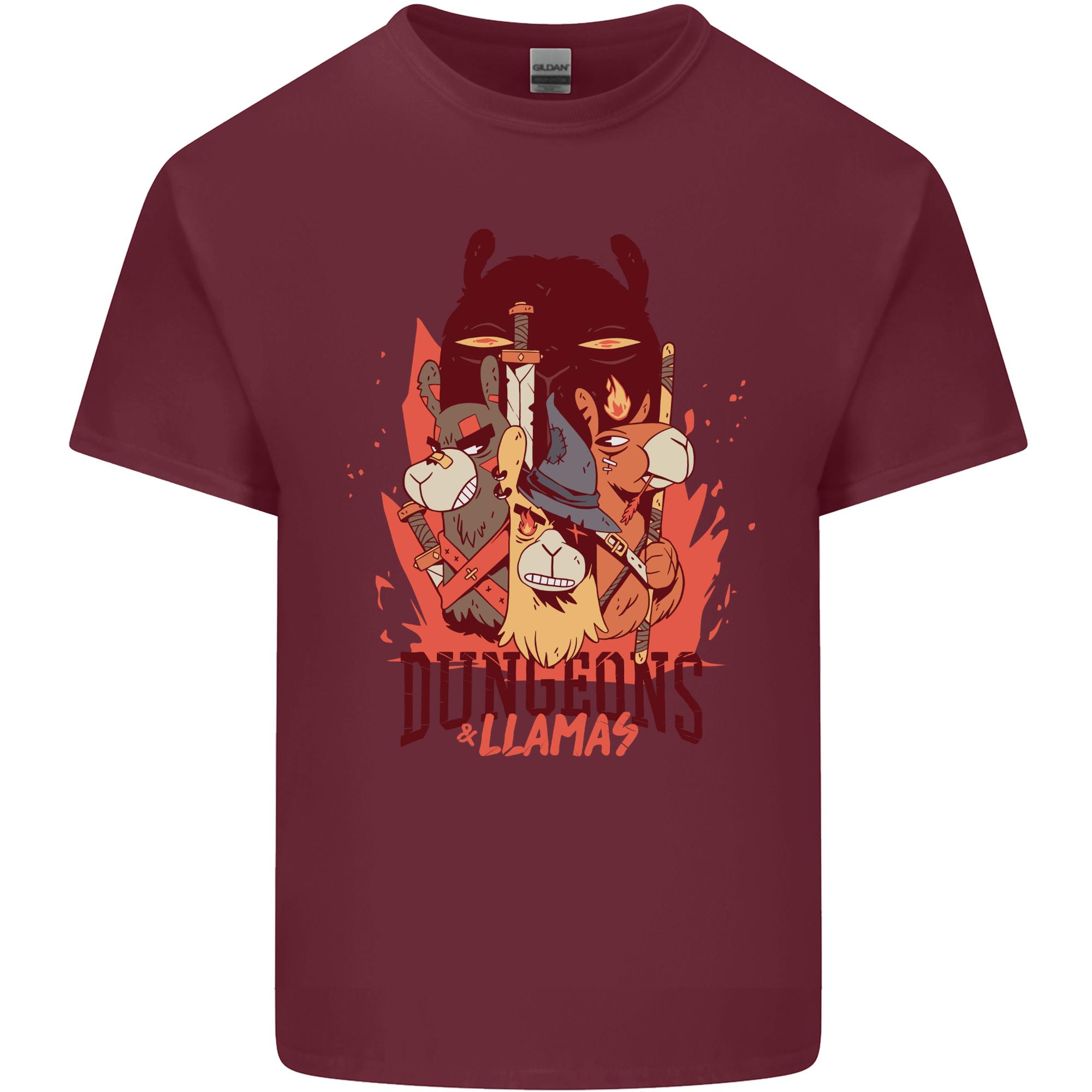 Dungeons Llamas Role Play Games RPG Unisexs Light Cotton TShirt S