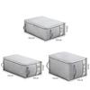 Quilt Storage Bag Non-Woven Fabric Large Capacity Wardrobe Quilt Organizers Dust Moisture Proof Quilt Clothes Storage Container