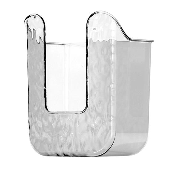 Wipes Storage Box Transparent Wall-mounted Punch-free Bathroom Tissue Holder Wipes Dispenser Paper Storage Case Organizer