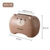 Cartoon Tissue Box Cute Little Bear and Kitten Design Creative Portable Lightweight Dining Table Storage Box Tissue Paper Box