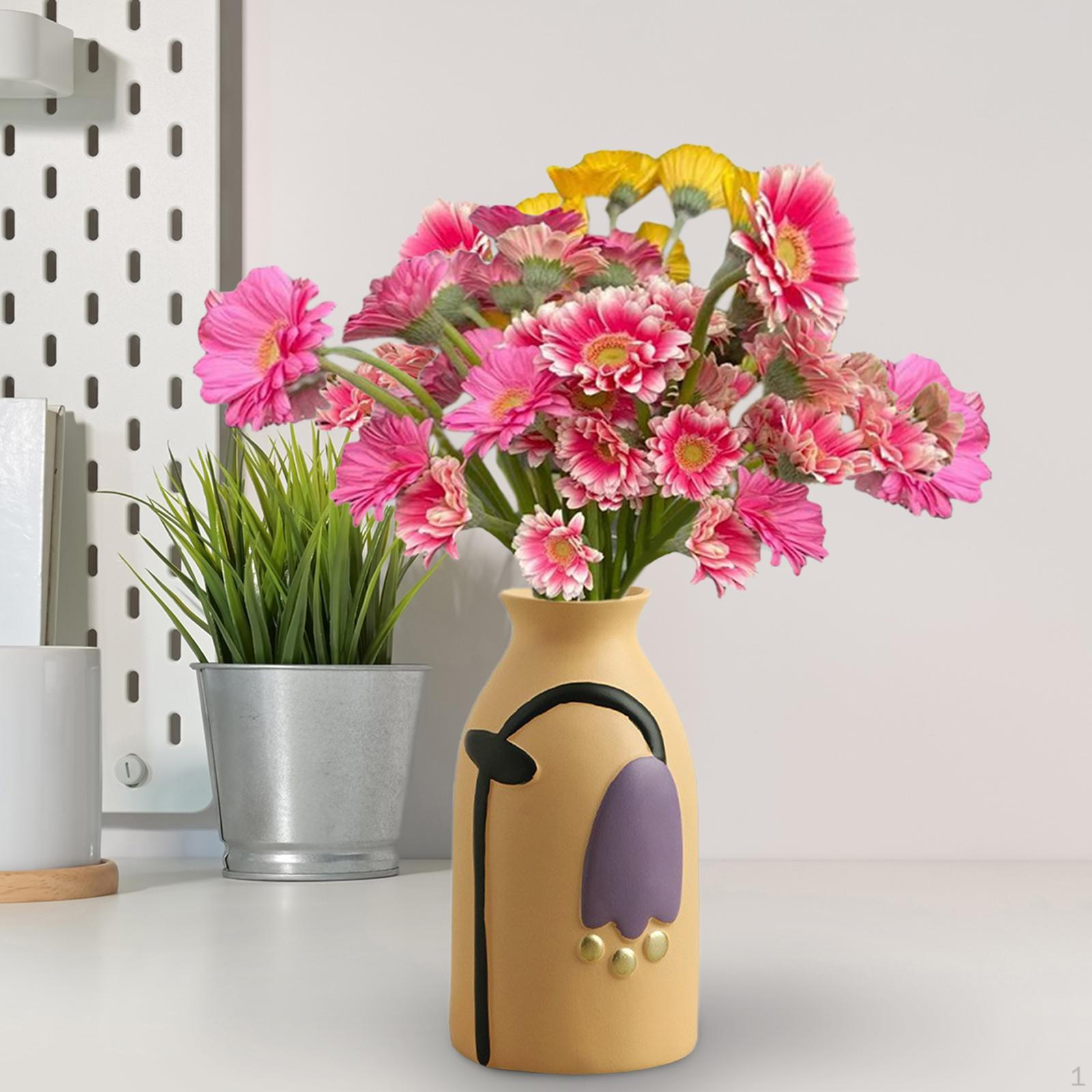 

Ceramic Flower Holder for Home Decoration And Centerpieces жовтий