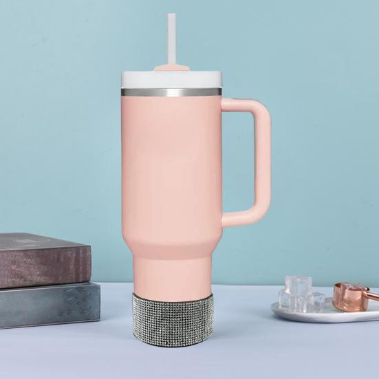 Diamond Glitter silikonová bota na pohár 20-40oz Protiskluzový návlek na láhve s vodou Stylový ochranný kryt základny lichoběžníkového válce