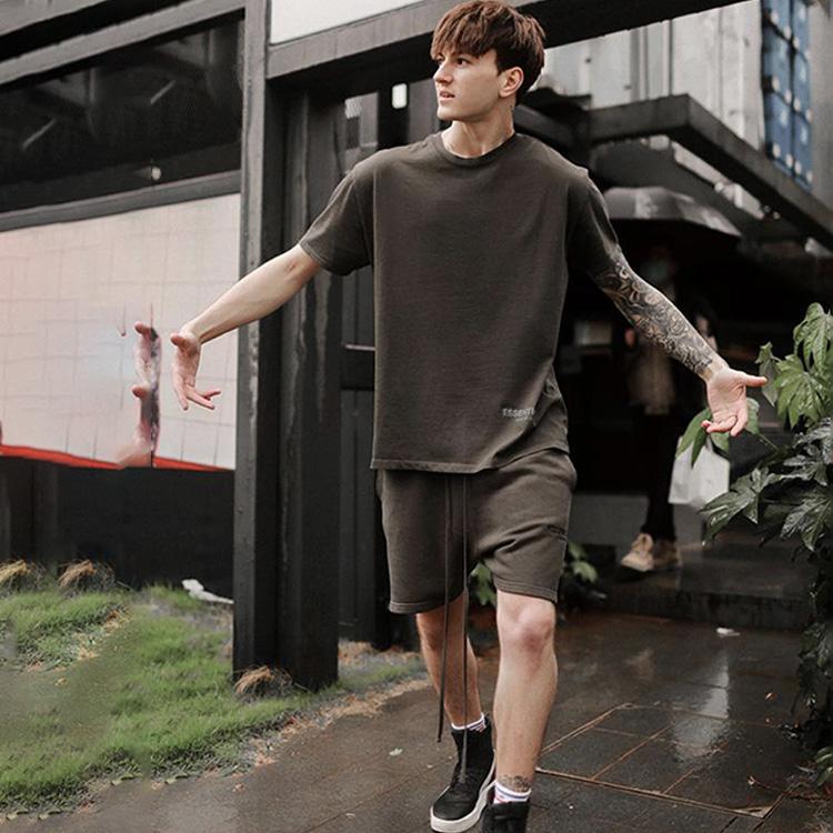 Fear of God Essentials SS20 Cotton Shorts Unisex Bottoms Black FOG-SS20-003