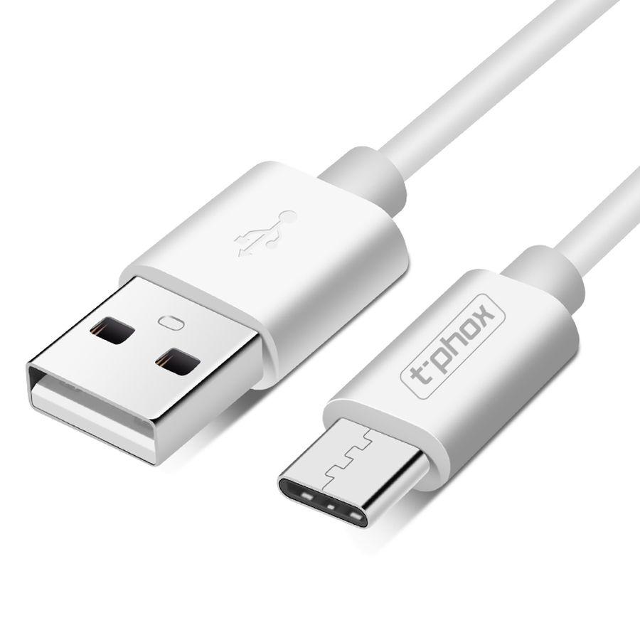 Kabel T-Phox Exceed Usb-C White 0.5M