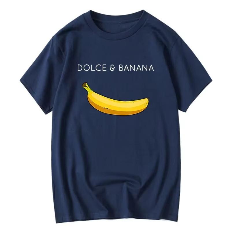 Summer Mens Tshirt High Quality 100 Funny Banana Printing Casual Loose Oneck Men Short Sleeve Tshirt Male Tees Tops