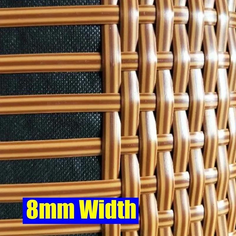 500g 31 Types Thicker Round/Flat PE Synthetic Rattan Material For Weaving Basket Chair Sofa Table Repair DIY Craft Plastic Rope