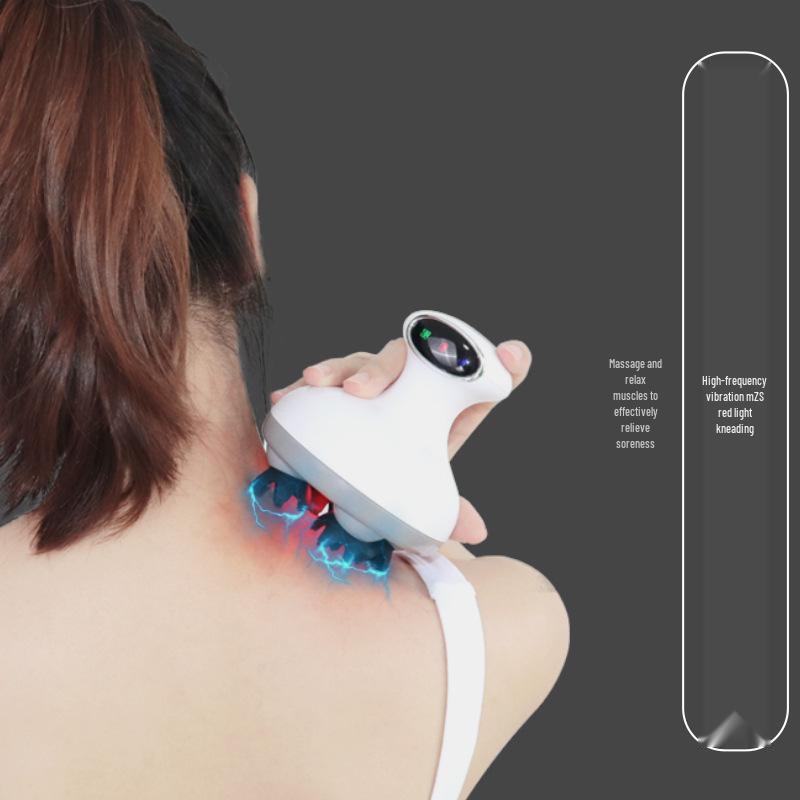 Wireless Smart EMS Electric Head Massager with Microcurrent & Red Light Therapy