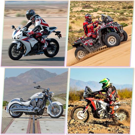 Linekong 7/8" 22Mm Twist Throttle Grips Cable For CRF KLX TTR 110 125 150 200 250 Cc Dirt Pit Bike (Red