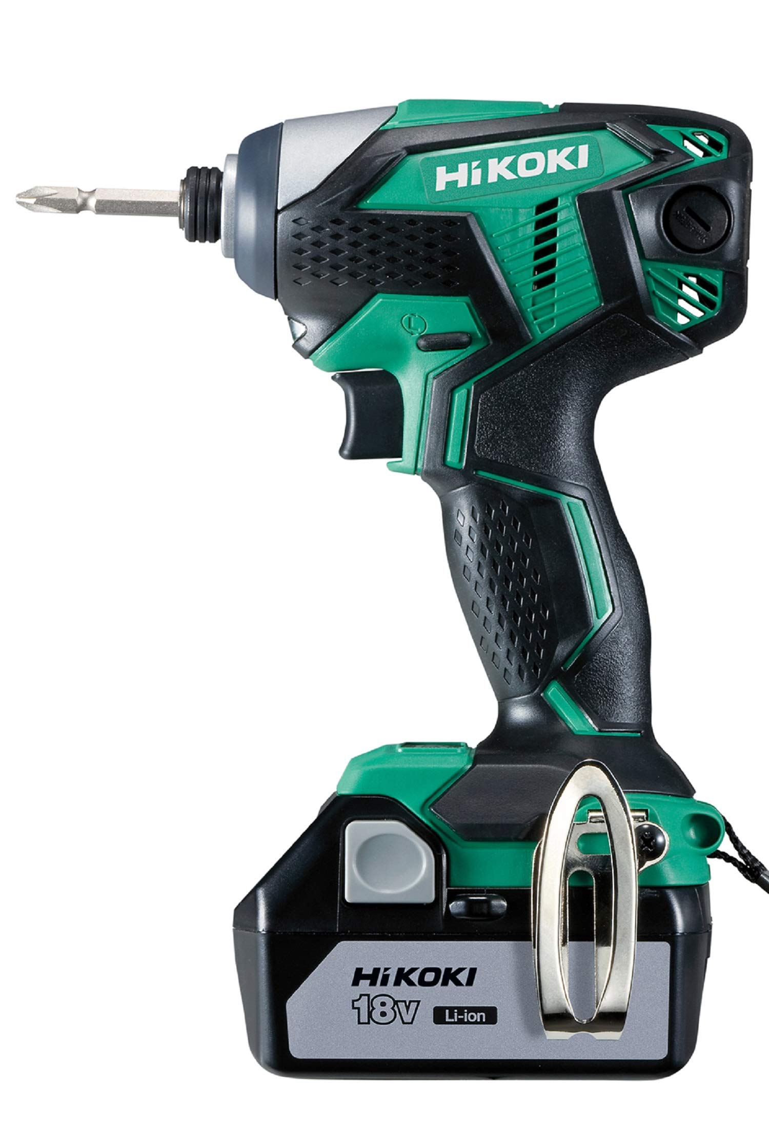 

HiKOKI 18V Cordless Impact Spare and Case Driver, Rechargeable, 3.0Ah Lithium-Ion Battery, Charger, Battery, Included, Green, WH18DKL(2LSCK)(L)