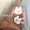Phone Holder Makeup Mirror Combo Strong Stickiness Adorable Rabbit Design Compact Mirror Phone Stand