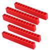 5pcs 12 Holes Screwdriver Bit Holder 1/4 Inch Hex Shank Screwdriver Drill Bit Bracket Plastic Screw Driver Storage Stand