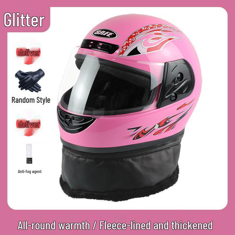 Unisex Winter Neck Gaiter & Full Face Helmet with Anti-Fog, Warmth for Electric Scooter - Ideal for All Seasons
