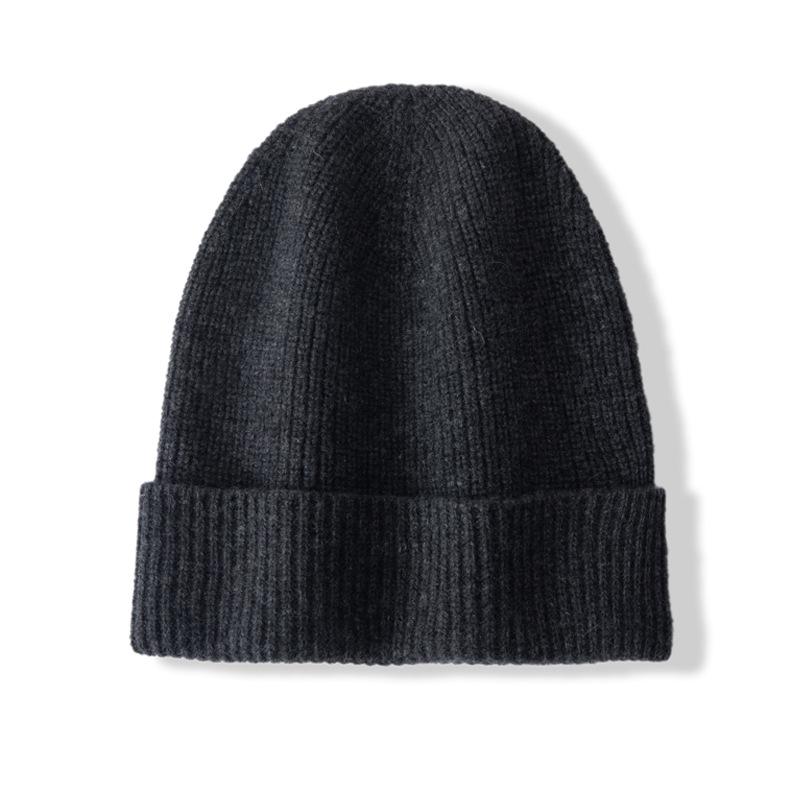 Women's 100% Pure Cashmere Hat - Versatile, Solid Color, Warm, Ear Protection Head Wrap