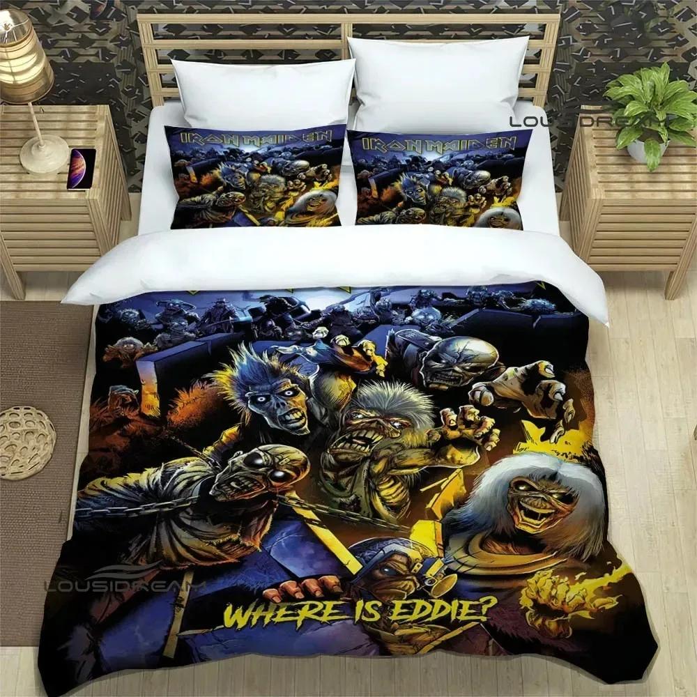 I-Iron-M-Maiden Bedding Sets Exquisite 3D Rock Band Bed Supplies Set Duvet Cover Comforter Set Bedding Set Rock Fans Gift