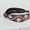 Maia Pearl Flower Jacquard Hairband A - Knot Type Pink