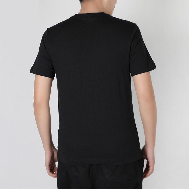 Nike Sportswear Shoebox Print Logo Knit Short-Sleeve T-Shirt Men Tops Black DH0057-010