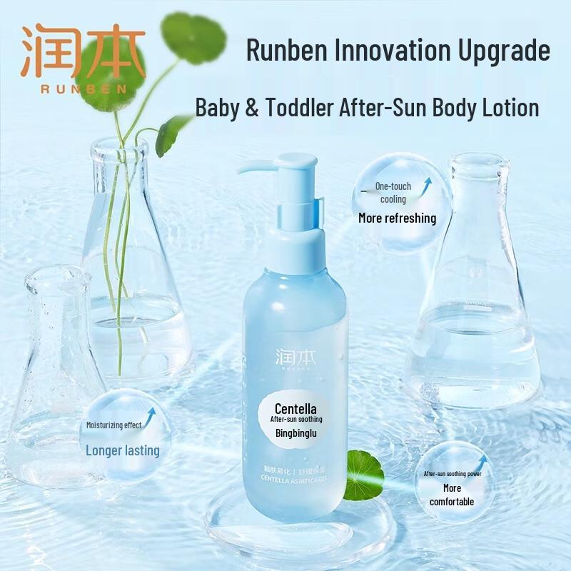 RUNBEN Kids Centella Asiatica After-Sun Soothing Ice Gel 2-Pack