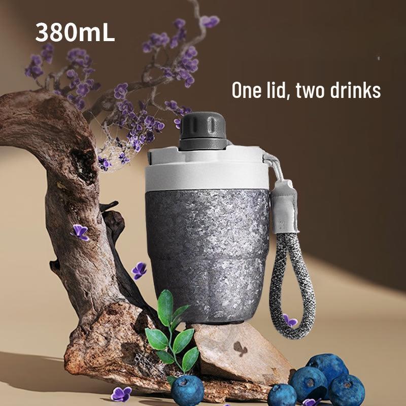 OLOEY Mini Portable Insulated Titanium Water Bottle