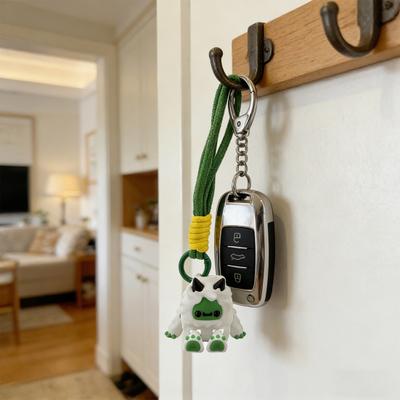 3D Printed Snowman Keychain Movable Jointed Articulated Snowman Keyring Hanging Decoration Backpack Bag Purse Charm