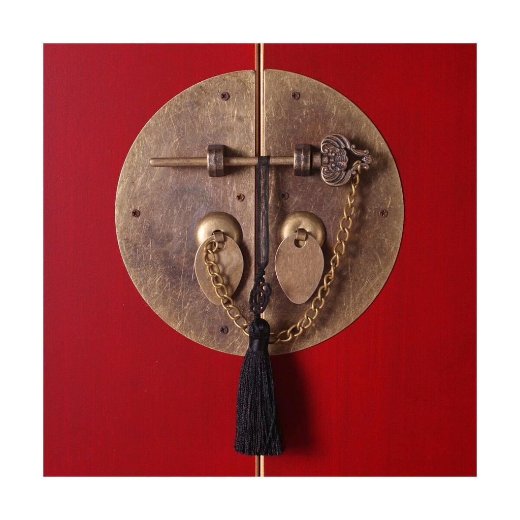 ORIENTE Entrance Unit 95 X 26 X 90 Cm Red Wood