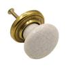 Round Door Knobs Handmade Ceramic Vintage Look Small Furniture Handles For Bedside Tables Bookcase