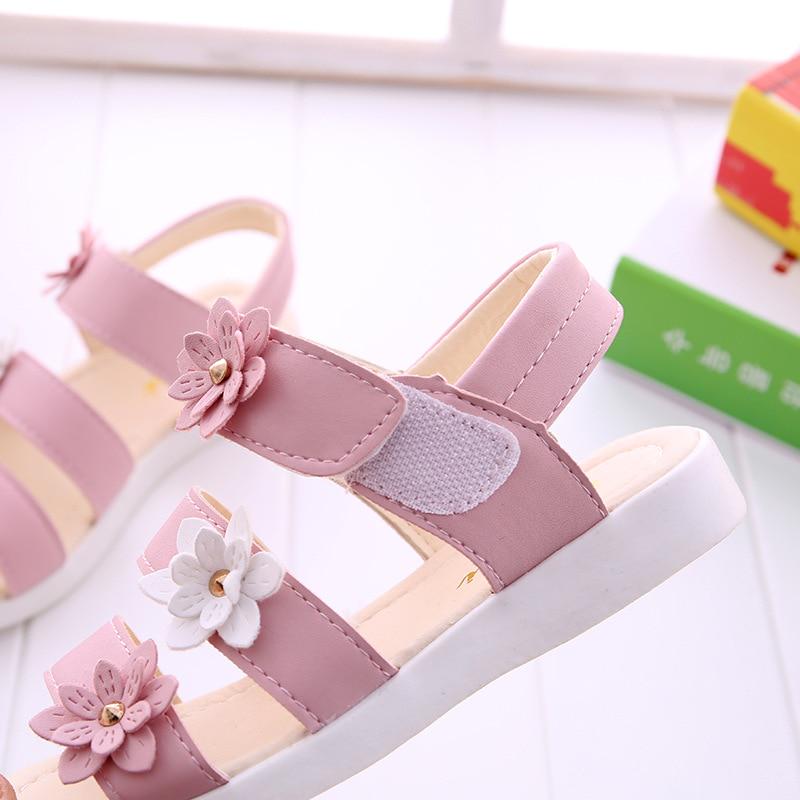 Sandalias de las niñas Gladiador flores dulces suaves zapatos de playa de  los niños verano sandalias florales princesa moda linda de alta calidad  comprar a buen precio — entrega gratuita, reseñas reales