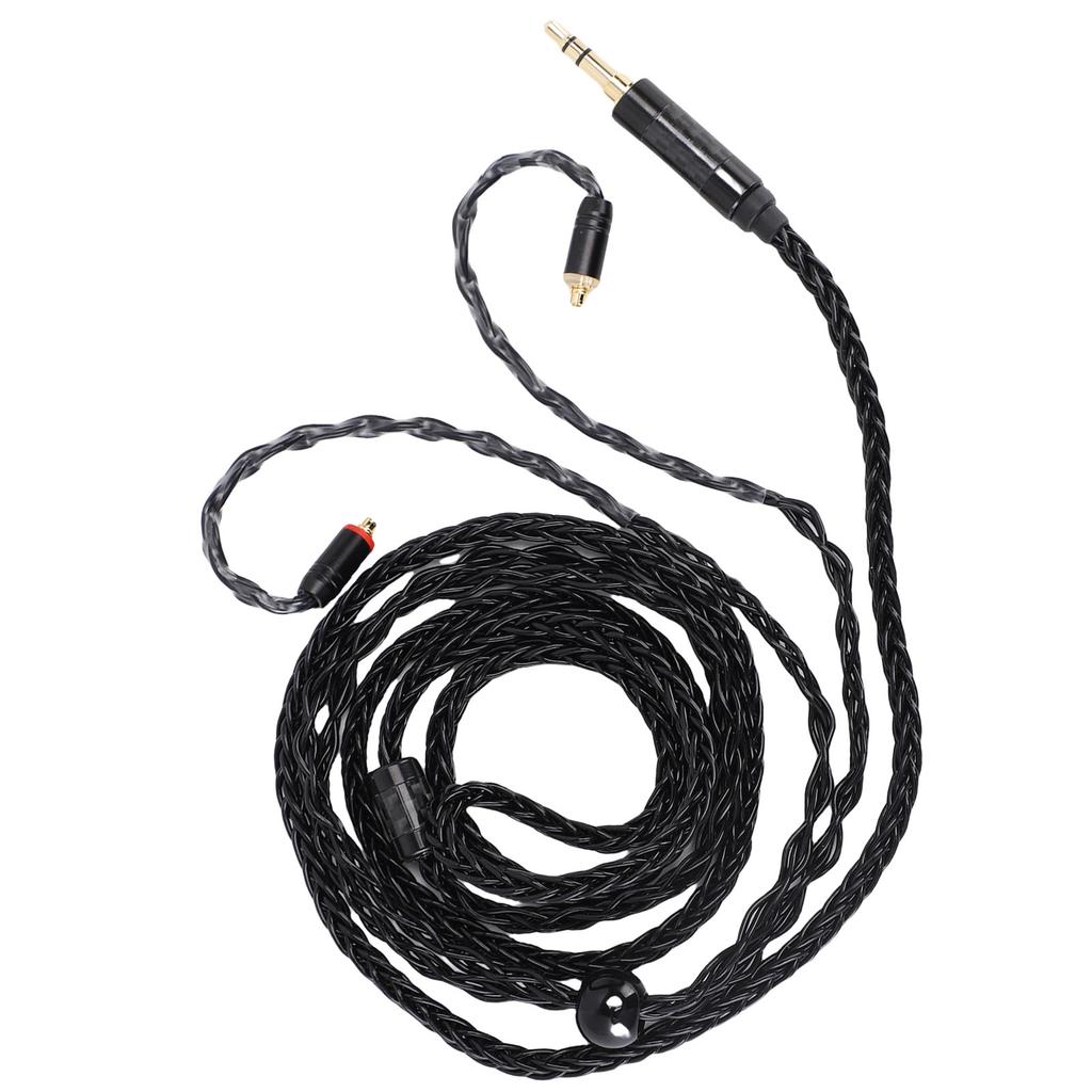 IEM Cable Fit for SE535 SE846 Earphone 16 Core Silver Plated OFC Earphone Cord MMCX To 3.5mm Cable