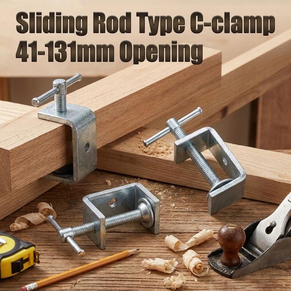 Adjustable Square Clamp Zinc Plating Fixed Holder Clip Professional C-clamp Hardware Fasteners